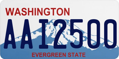 WA license plate AAI2500