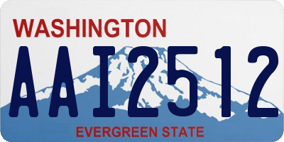 WA license plate AAI2512