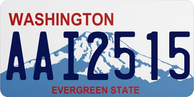 WA license plate AAI2515