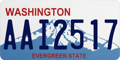 WA license plate AAI2517