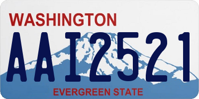 WA license plate AAI2521