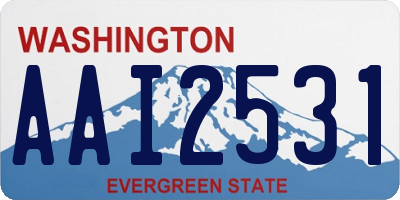 WA license plate AAI2531