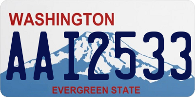 WA license plate AAI2533
