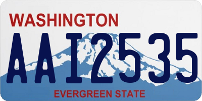 WA license plate AAI2535