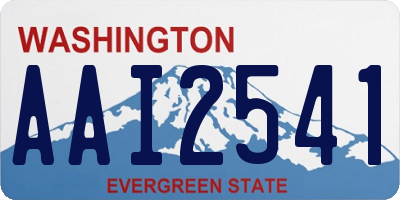WA license plate AAI2541