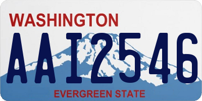 WA license plate AAI2546