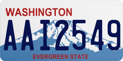 WA license plate AAI2549