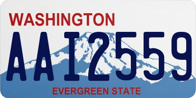 WA license plate AAI2559