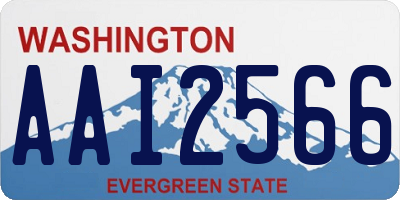 WA license plate AAI2566
