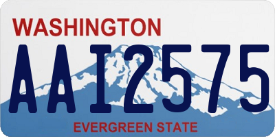 WA license plate AAI2575