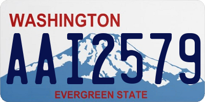 WA license plate AAI2579