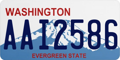 WA license plate AAI2586