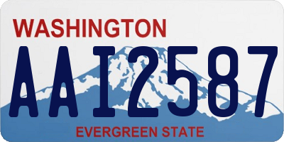 WA license plate AAI2587