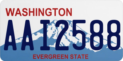 WA license plate AAI2588