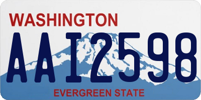 WA license plate AAI2598