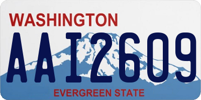 WA license plate AAI2609