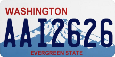 WA license plate AAI2626