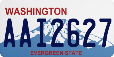WA license plate AAI2627
