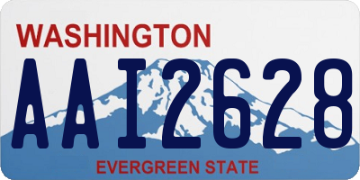 WA license plate AAI2628