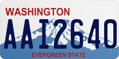WA license plate AAI2640