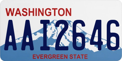 WA license plate AAI2646