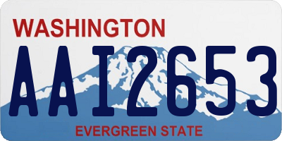 WA license plate AAI2653