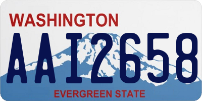 WA license plate AAI2658