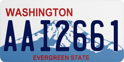 WA license plate AAI2661