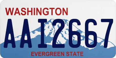 WA license plate AAI2667