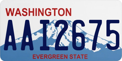 WA license plate AAI2675