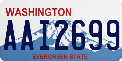 WA license plate AAI2699