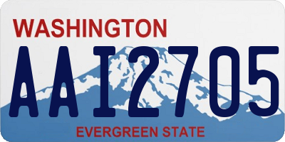 WA license plate AAI2705