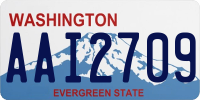 WA license plate AAI2709