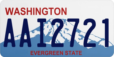 WA license plate AAI2721