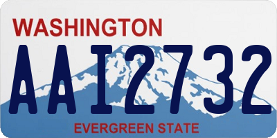 WA license plate AAI2732