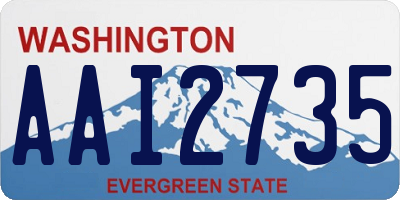 WA license plate AAI2735