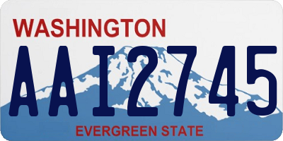 WA license plate AAI2745