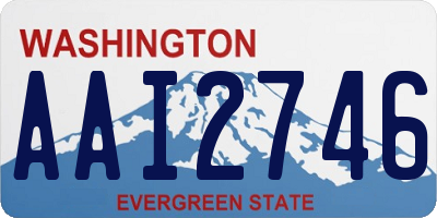 WA license plate AAI2746