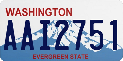 WA license plate AAI2751