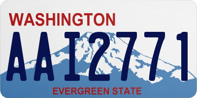 WA license plate AAI2771
