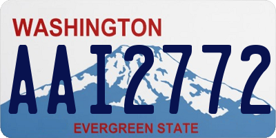 WA license plate AAI2772
