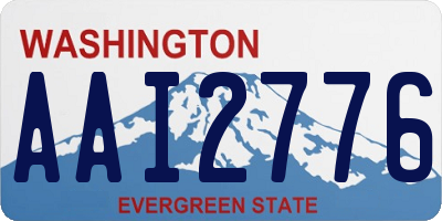 WA license plate AAI2776