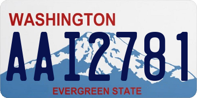 WA license plate AAI2781