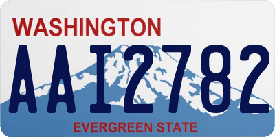 WA license plate AAI2782