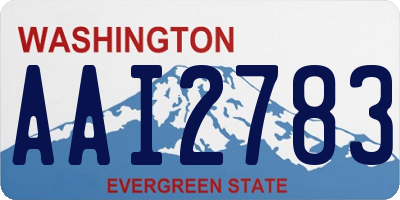 WA license plate AAI2783