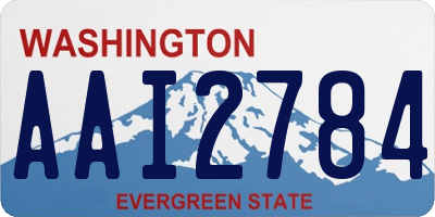 WA license plate AAI2784