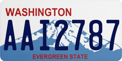 WA license plate AAI2787