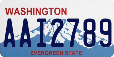 WA license plate AAI2789