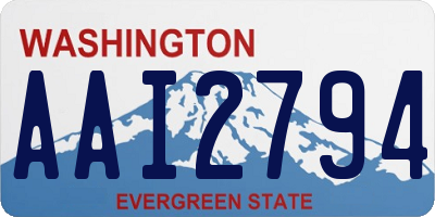 WA license plate AAI2794