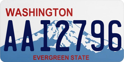 WA license plate AAI2796